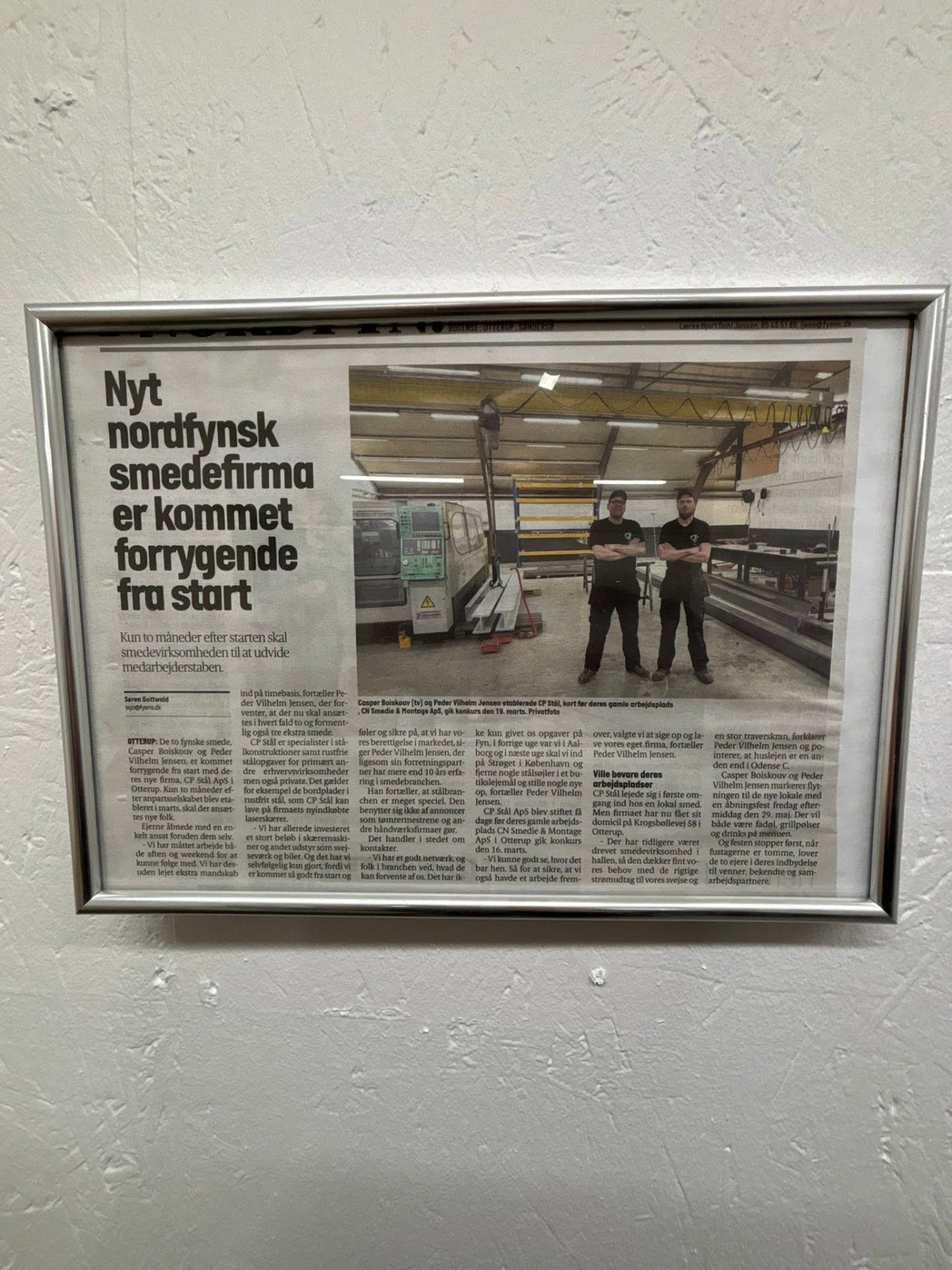 Presseartikel om CP STÅL